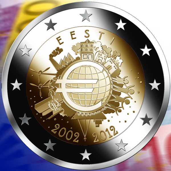 Памятные монеты евро. Монеты 2 евро Эстония. 2 Евро юбилейные. Памятные монеты Эстонии 2 евро. 2 Евро 2012.