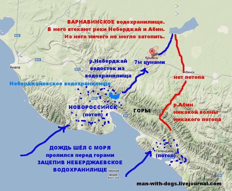 Подтопления в краснодарском крае карта
