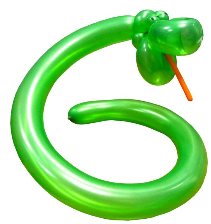 Как сделать змейку из шаров