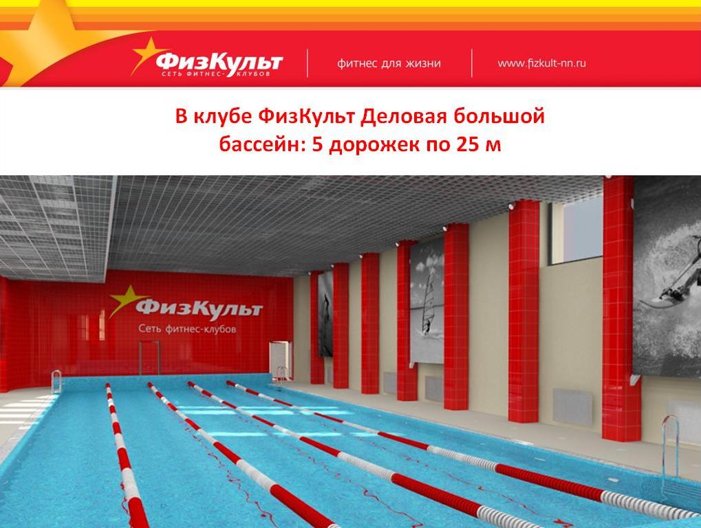 Карта выходного дня в фитнес клуб с бассейном