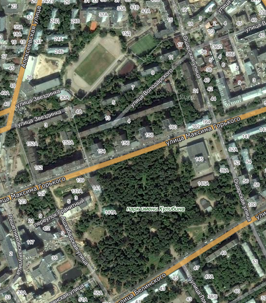 Парк кулибина карта