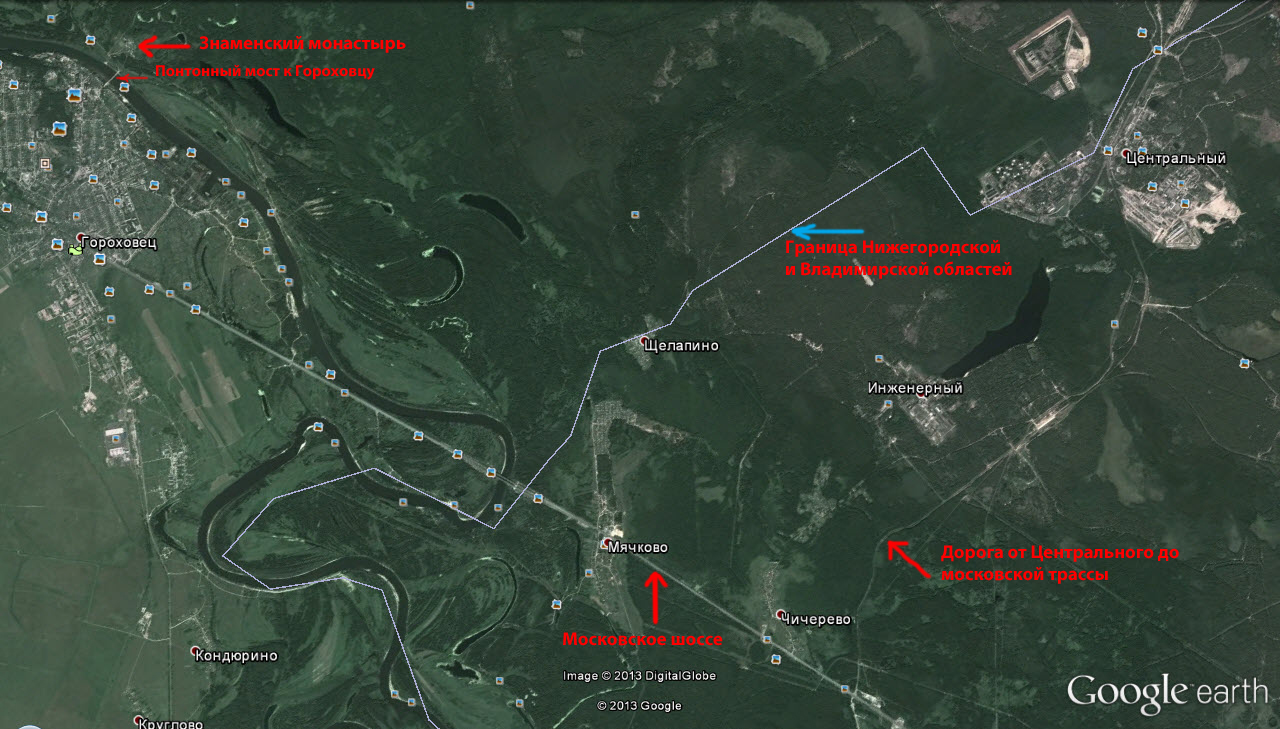 Мячково нижегородская область карта