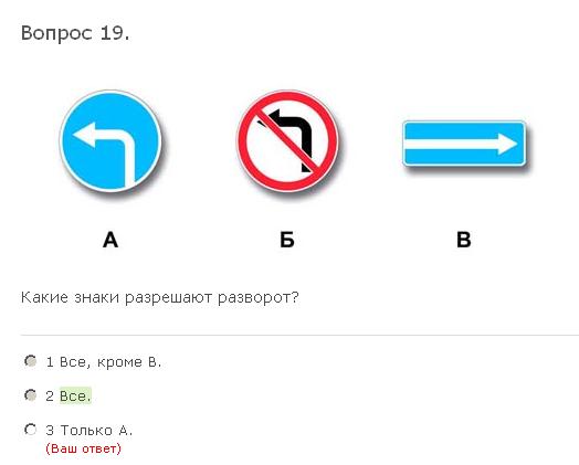Как выглядит знак поворот налево
