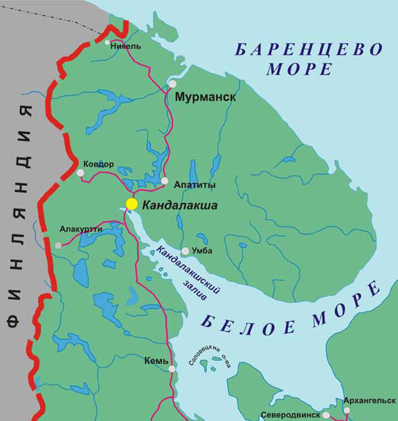 Архангельск кемский поселок карта