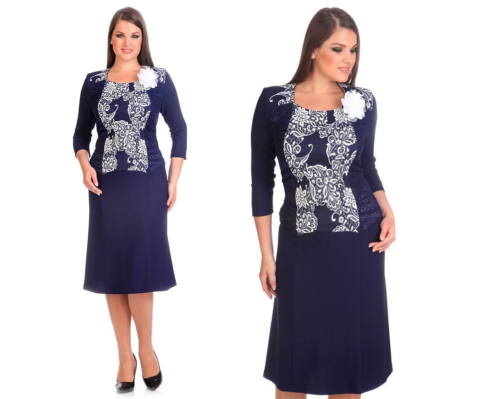 Платье С Жакетом Для Полных фото 21