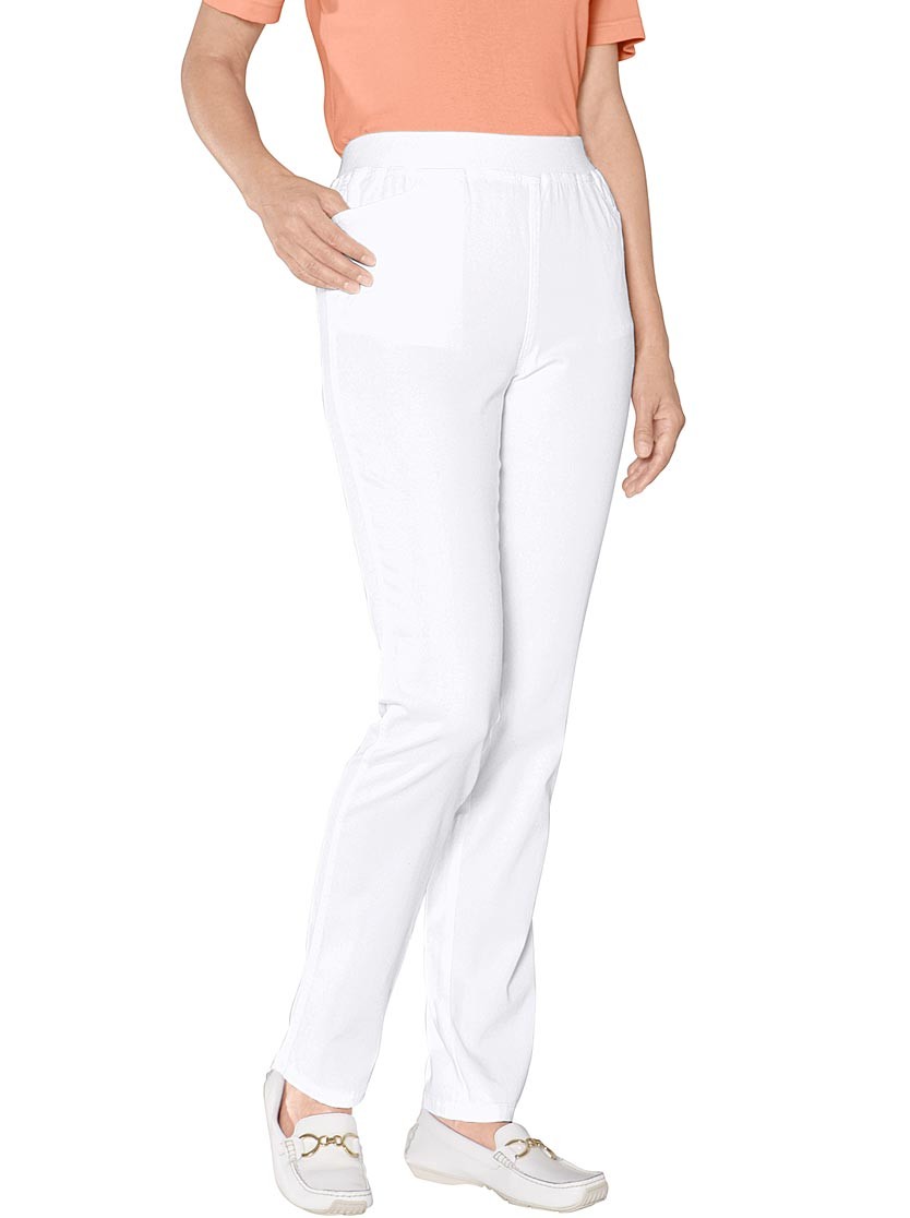 Брюки Белые Женские Летние Стрейч Купить