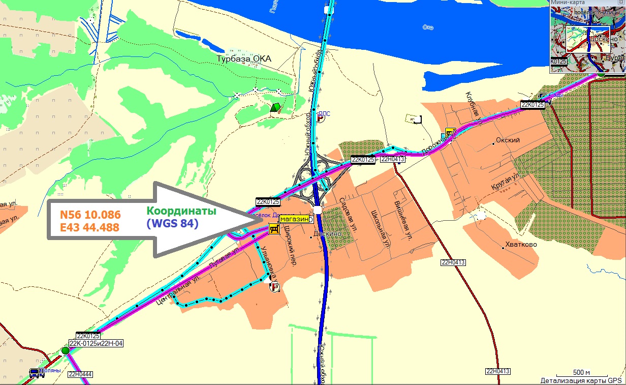 Карта бурцево нижегородская область
