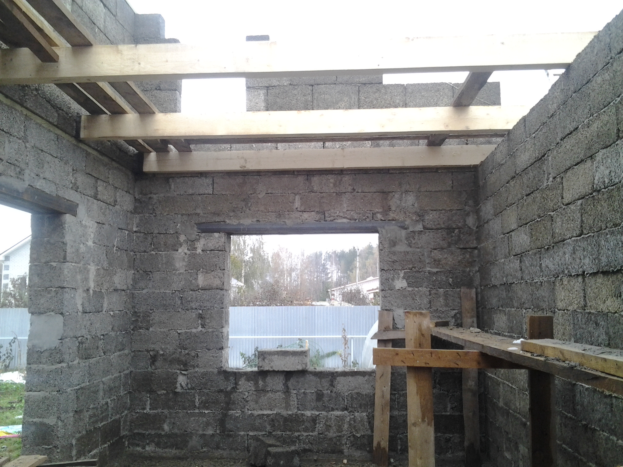 Гараж из арболита своими руками