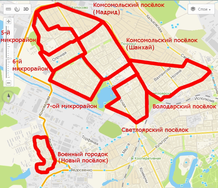 Карта центр сормово