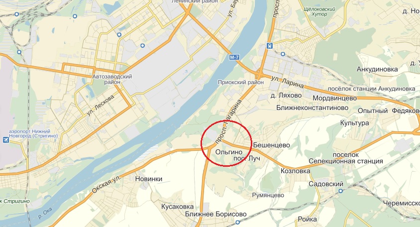 Приокский рязань карта