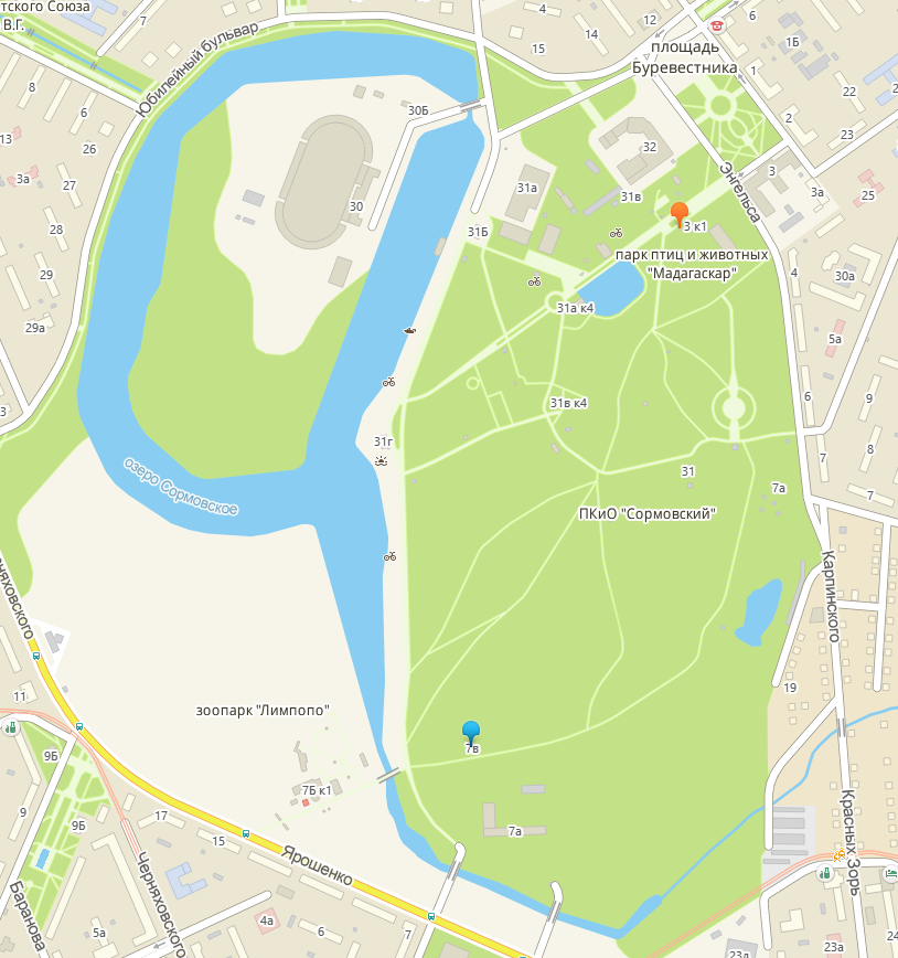 План зоопарка лимпопо нижний новгород