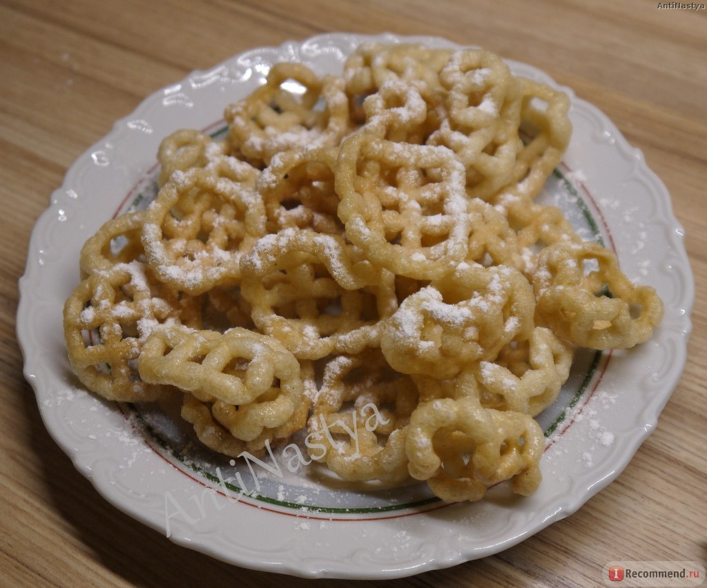 Хворост со сгущенкой