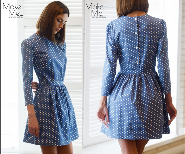 Платье С Пуговицами Сзади фото 6