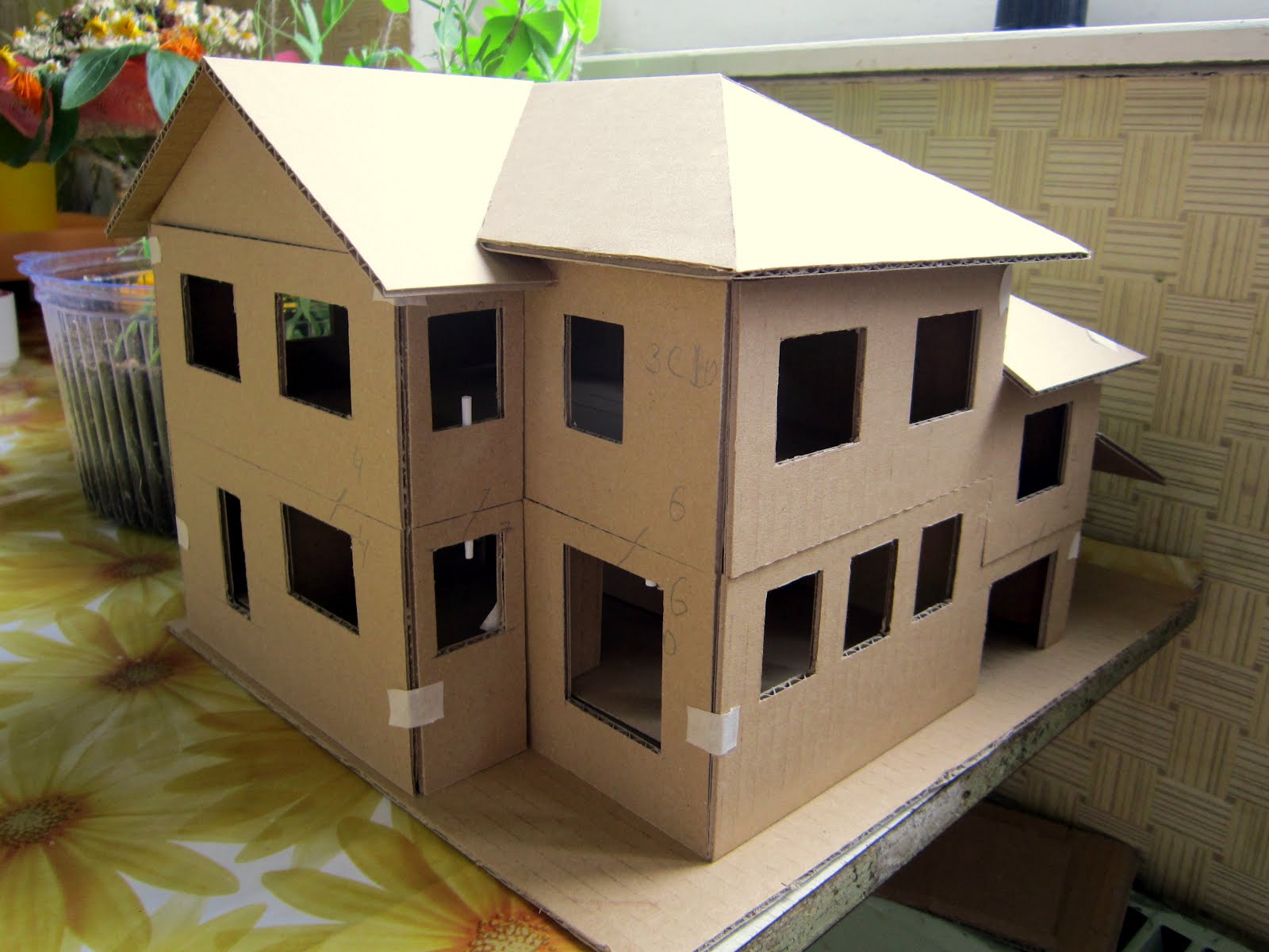 Красивые домики из картона