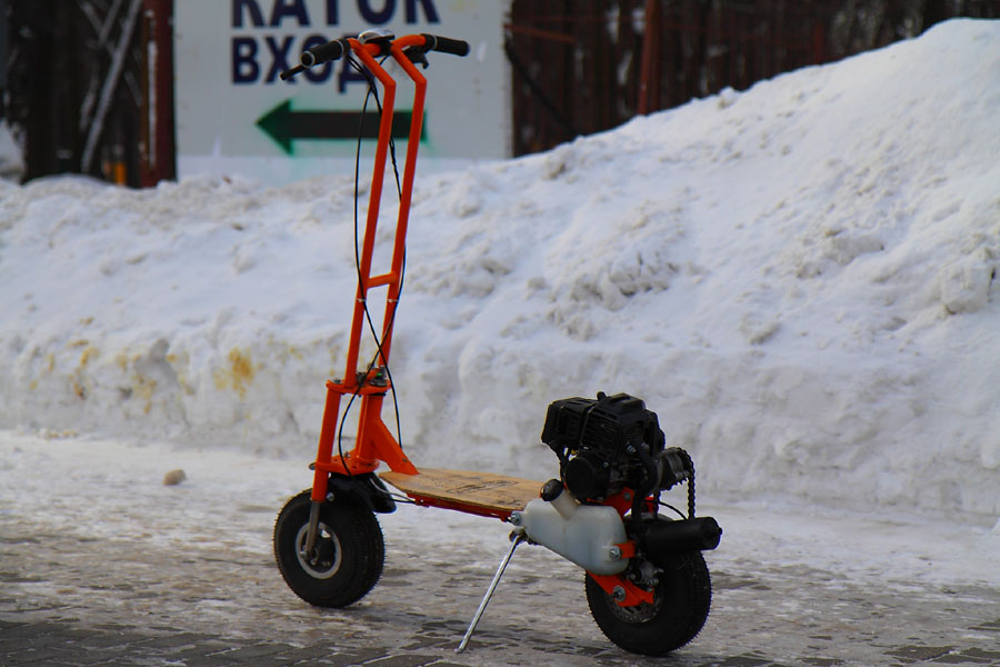 Самокат С Бензиновым Мотором Купить