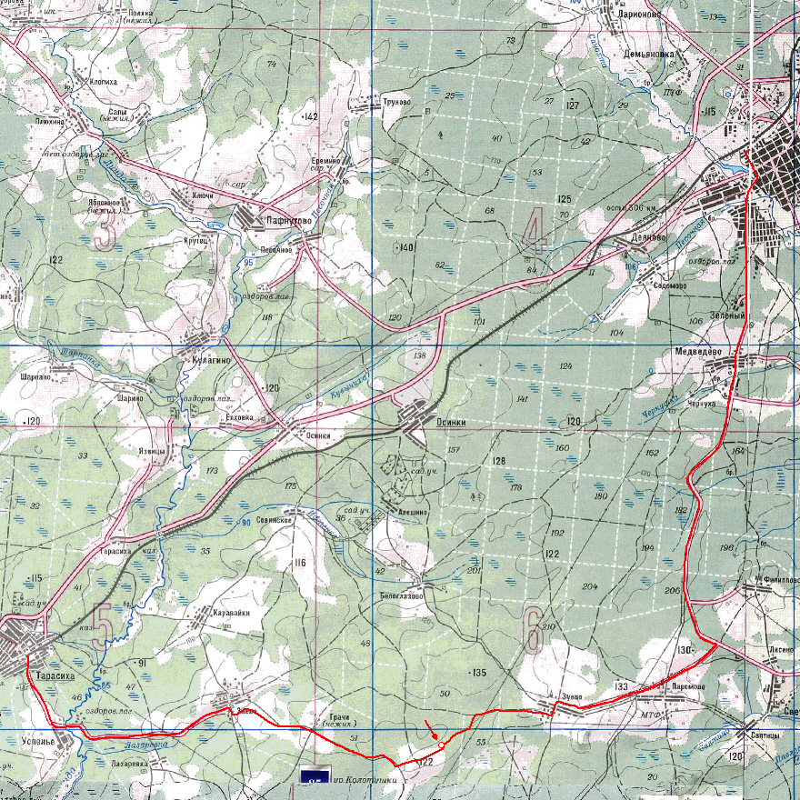 Карта тарасиха нижегородская область