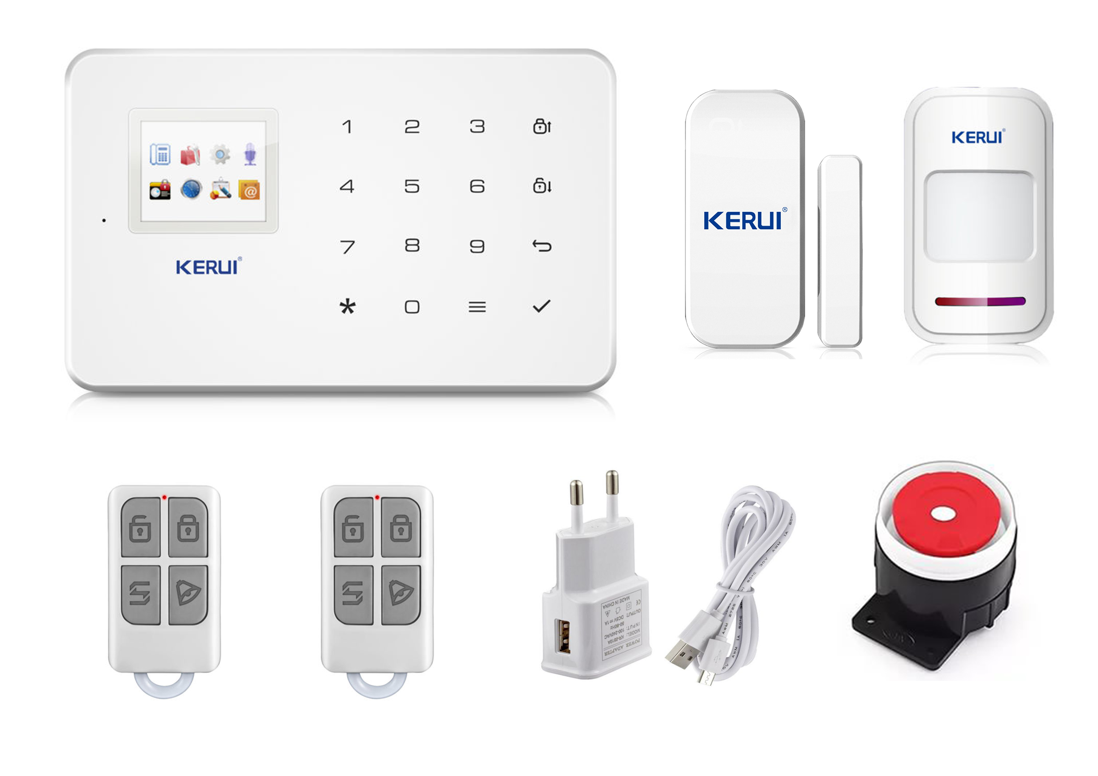 Gsm сигнализация цена. KERUI GSM охранная сигнализация. WIFI GSM сигнализация. Беспроводной датчик движения для GSM сигнализации. GSM сигнализация для проводных датчиков.
