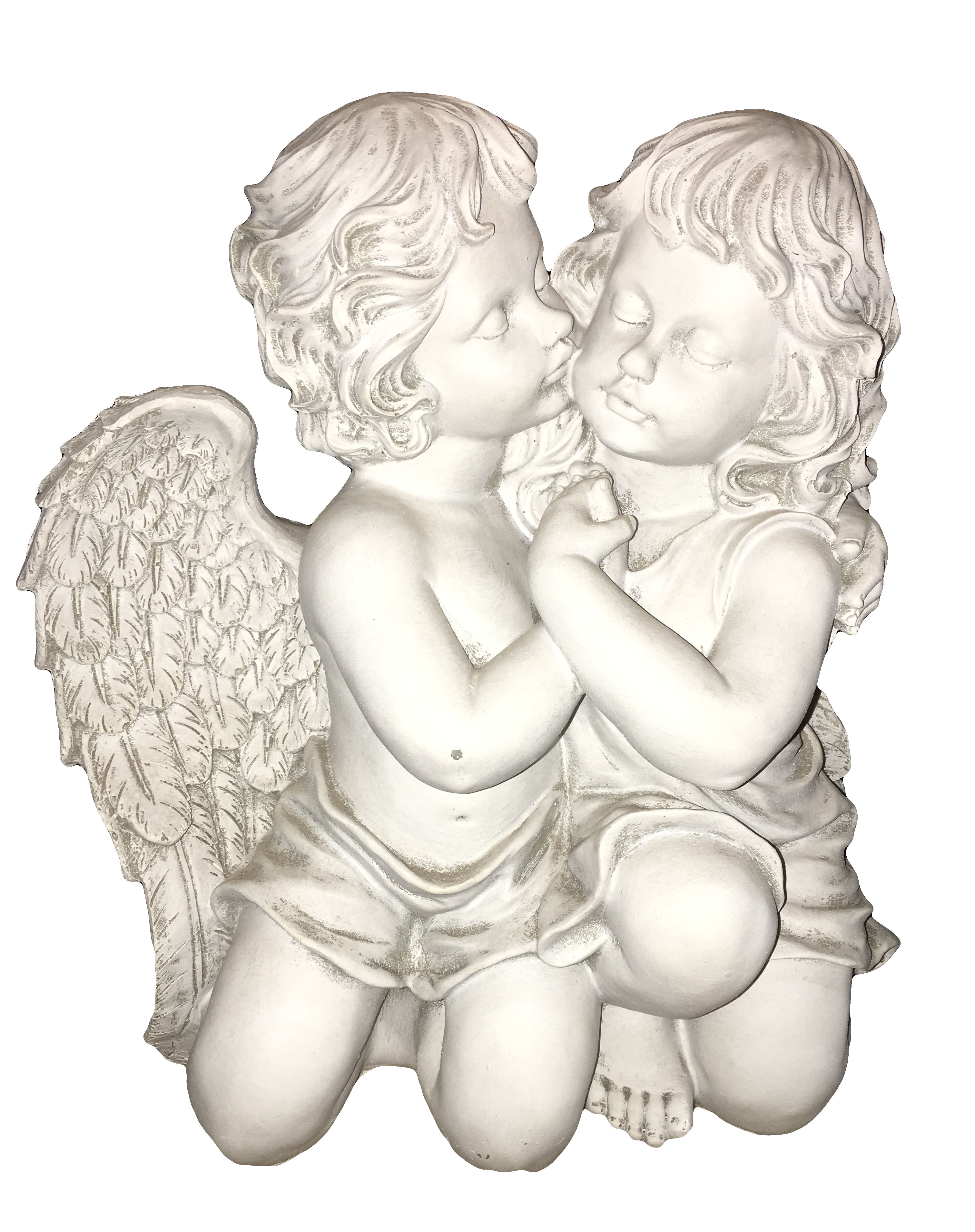 Поцелованные ангелом. Ангелочек. Два ангелочка. Влюбленные ангелочки. Ангелочки целуются.