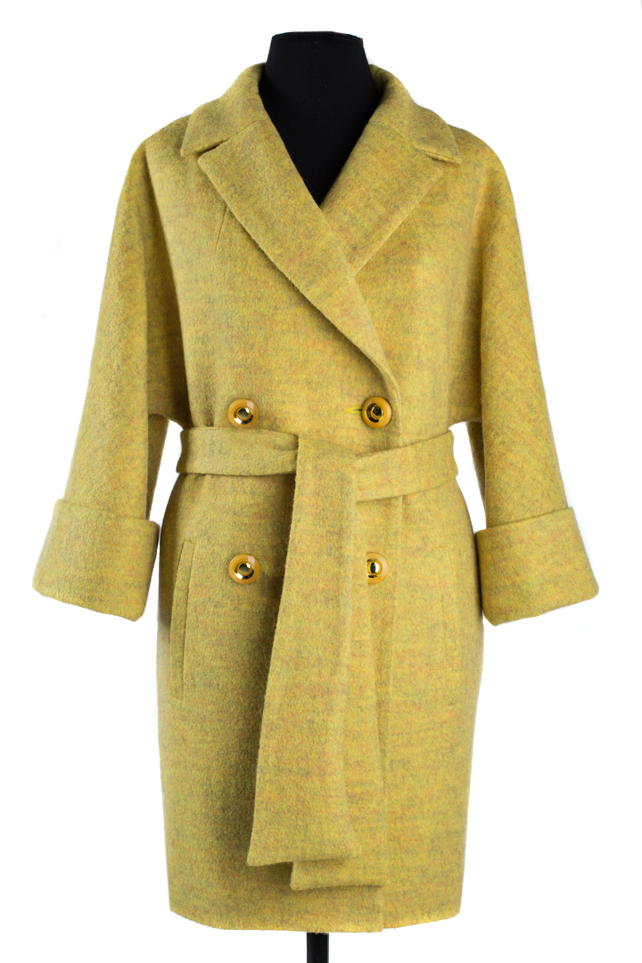 Пальто от производителя в спб. Желтое пальто букле. Пальто вареная шерсть. Пальто женское демисезонное желтое. Пальто шерстяное желтое букле.