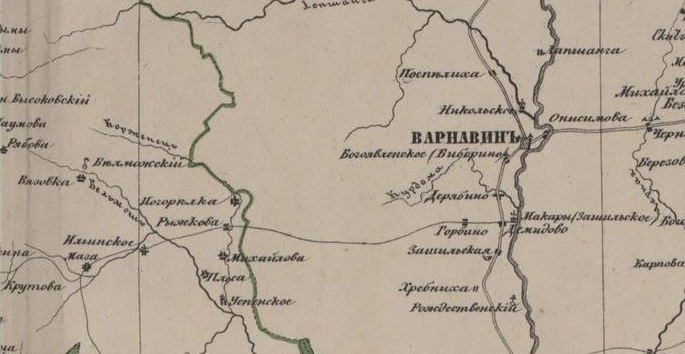Карта река керженец