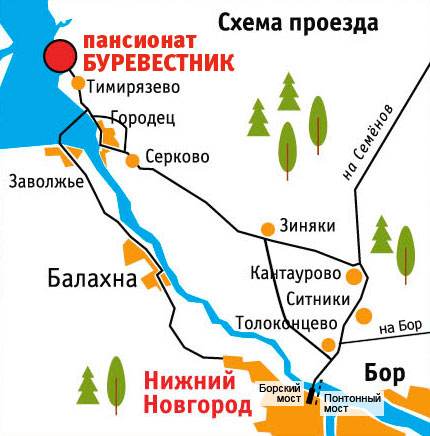 Карта побережья горьковского моря