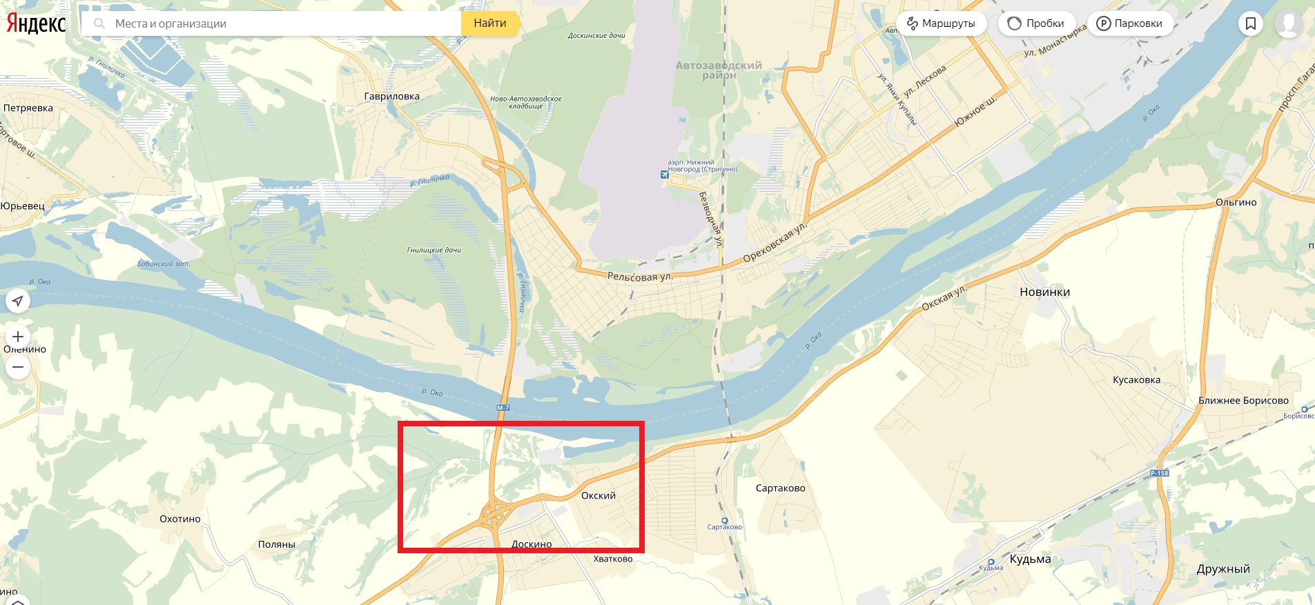 Сартаково карта нижегородская область
