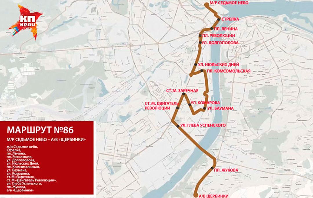 Схема маршрута 20 автобуса нижний новгород