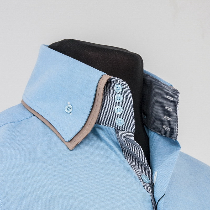 Рубашка С Высоким Воротником Мужская Купить