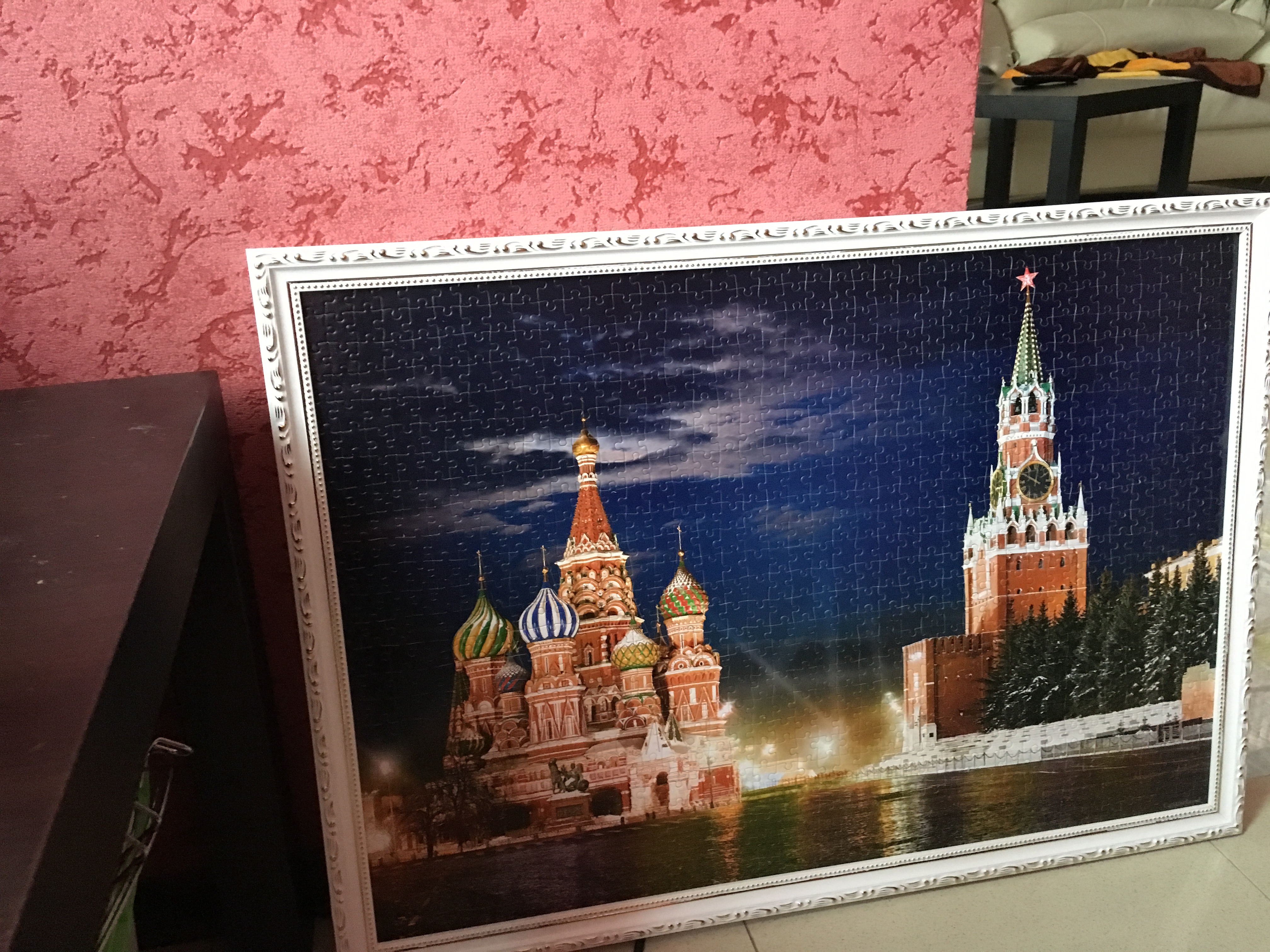 Как сделать рамку для картины из пазлов