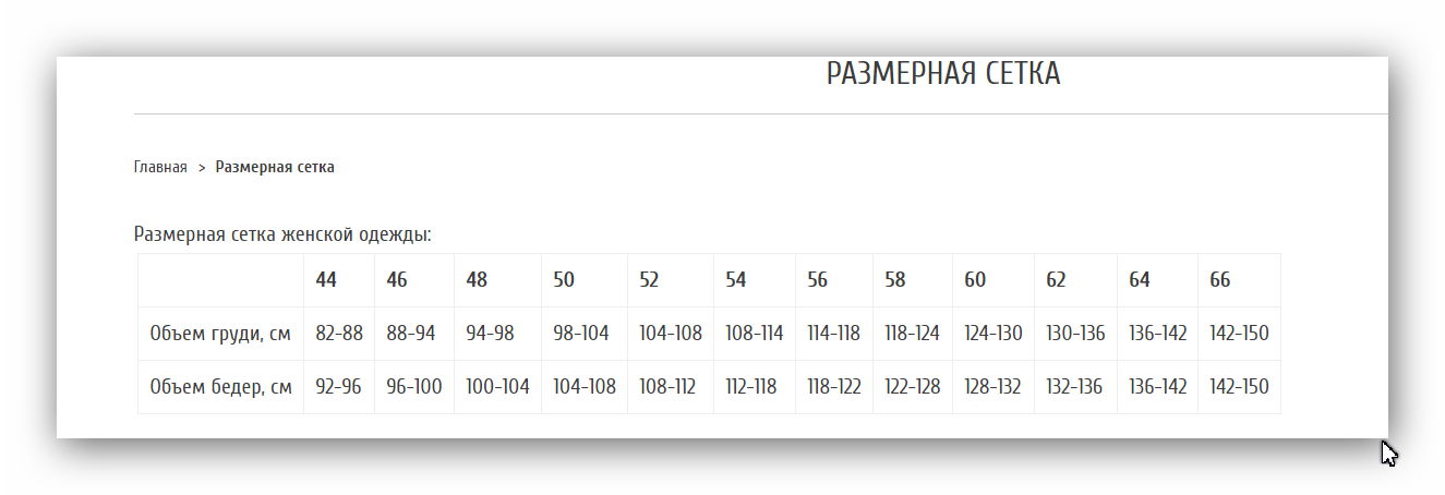 Шеин Интернет Магазин Размерная Сетка