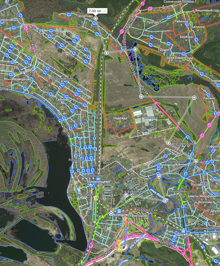 Толоконцево нижегородская область карта