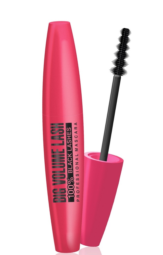 Новая розовая тушь. Тушь Eveline big Volume Lash (12шт) 24901. Eveline Cosmetics тушь big Volume. Тушь Эвелин big Volume Lash розовый тюбик. Eveline Cosmetics тушь для ресниц big Volume Lash 100% Black Lashes.