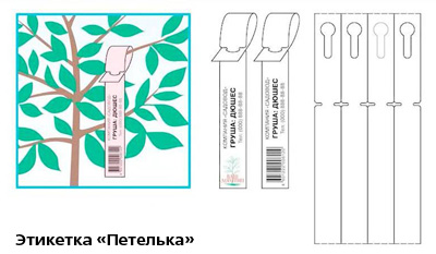 Этикетка на семена сельскохозяйственных растений образец