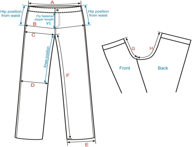 Шаговый шов брюк как измерить