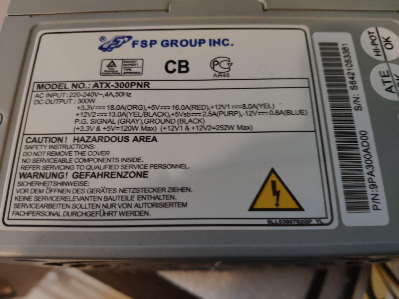 Схема блока питания fsp atx 300pnr