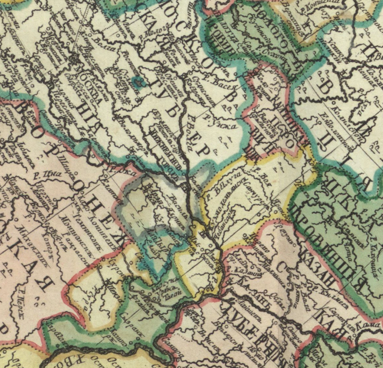 Карта 1745 года