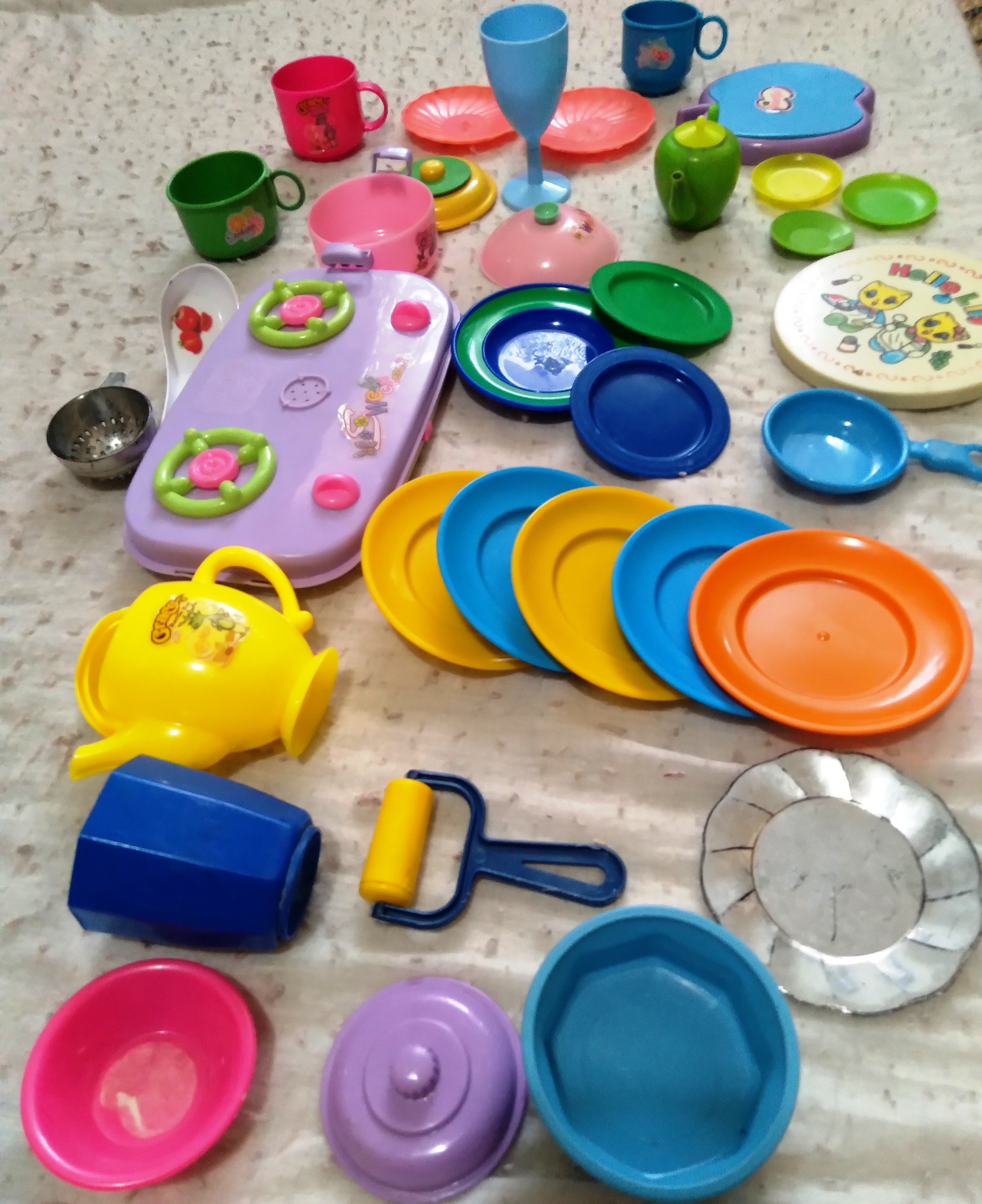 Лепка посуда для кукол