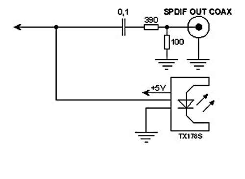 Spdif выход схема