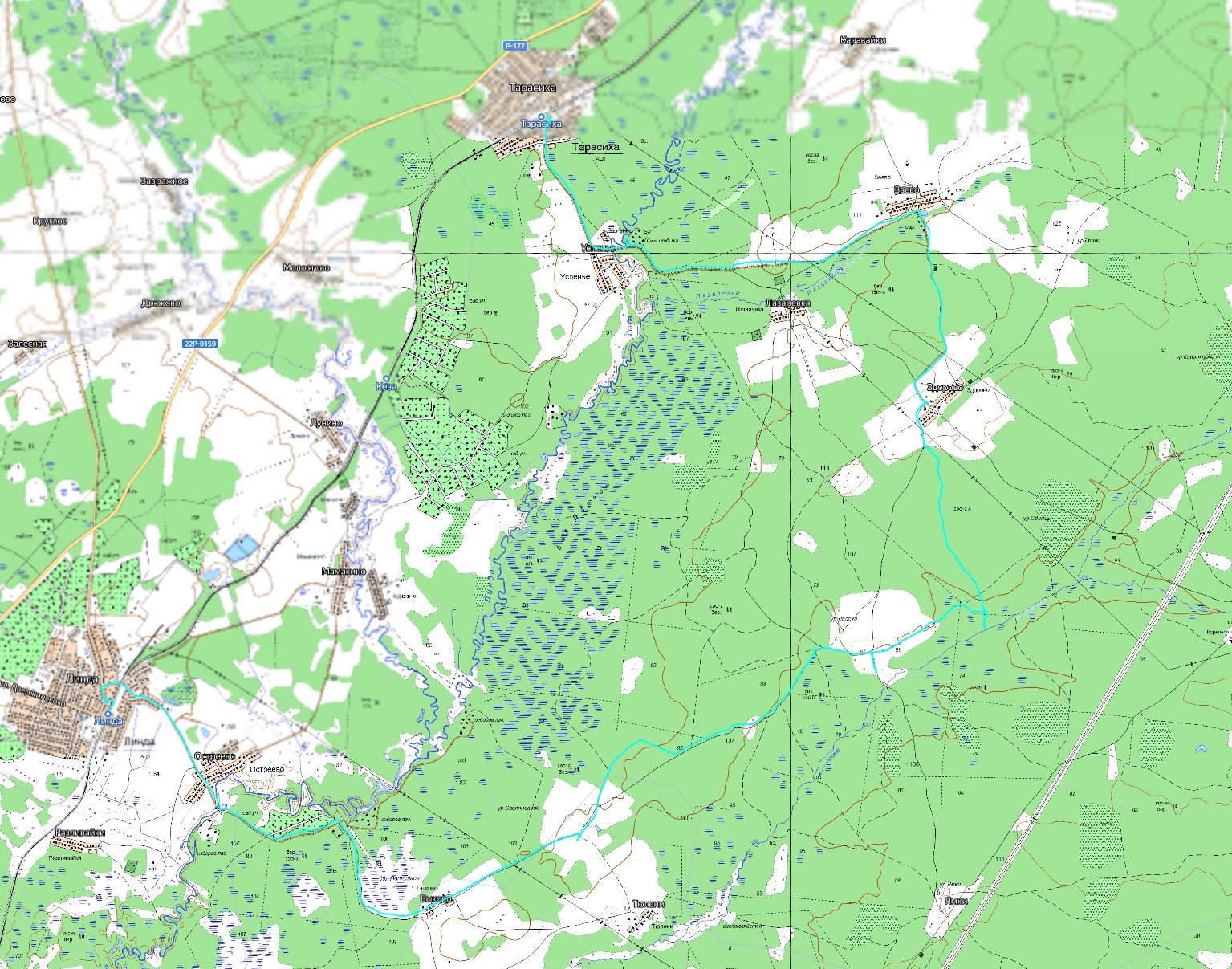 Карта тарасиха нижегородская область