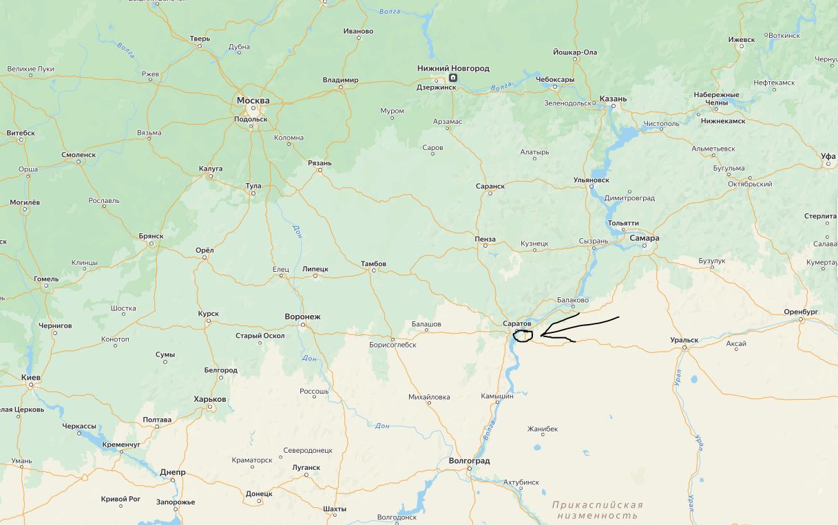 Энгельс аэродром карта