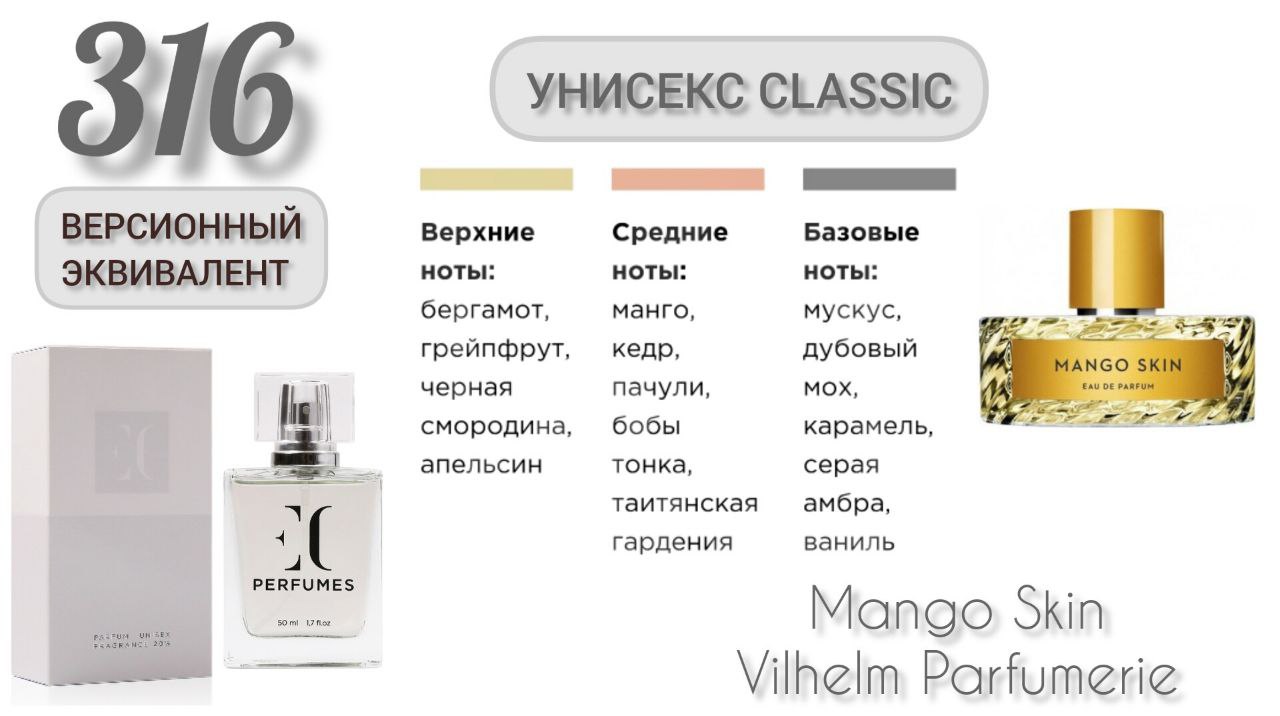 Духи мужские EC Classic 291, 50 мл