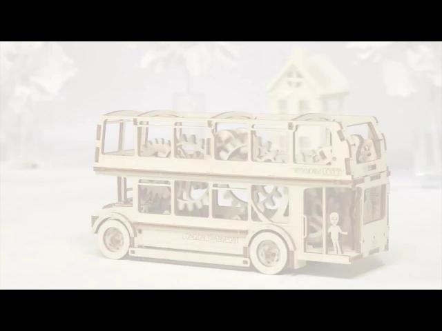 Mechanical models 'London Bus' of WOODEN.CITY