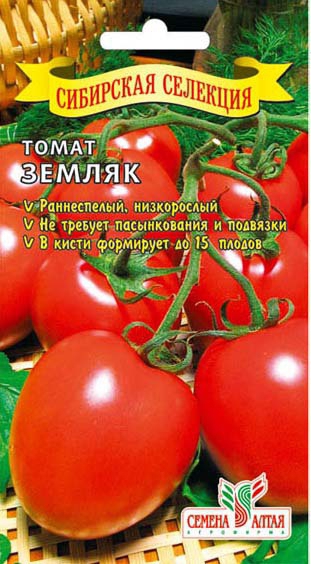 Томат Земляк Отзывы Фото Урожайность Характеристика