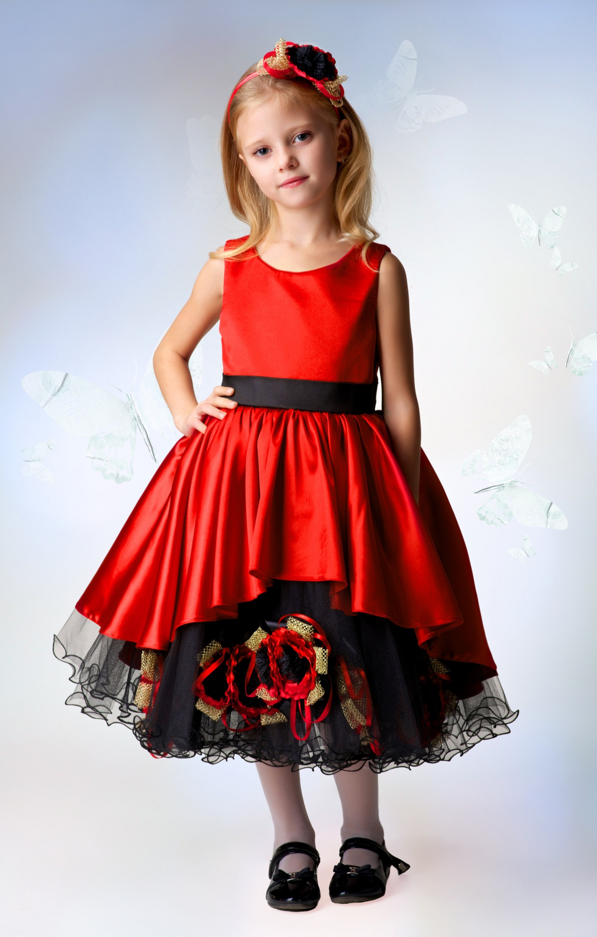 Красное платье для ребенка